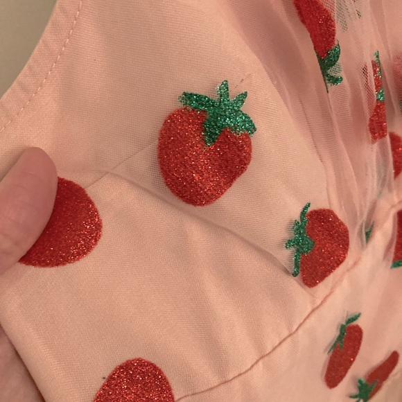 Strawberry Pinup romper Retro Stage! Pink! Viva Las Vegas. NWT. With pockets!! - Picture 5 of 11